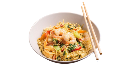 Pasta Wok Kip/Scampi